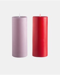 porter green - escc small pillar candle soy-blend unscented candles