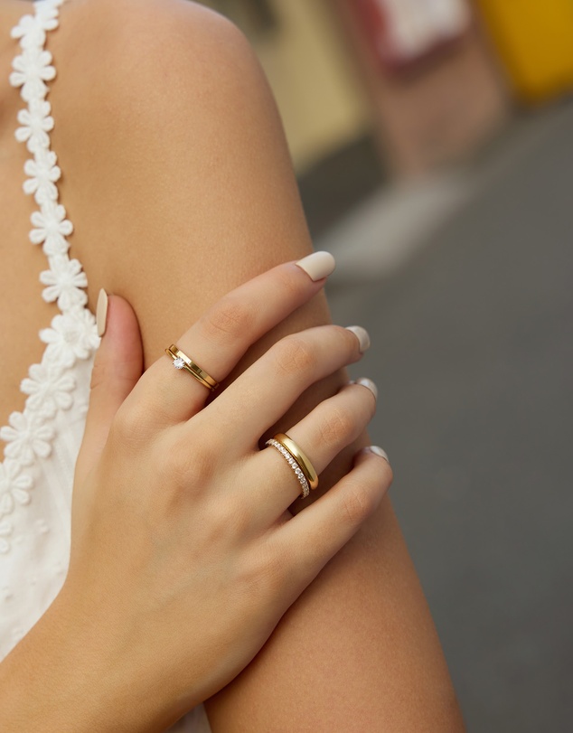 Ania Haie - Gold Classic Slim Stacking Ring