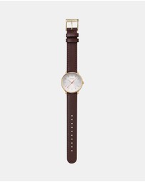 Mondaine - Mondaine Doppio Brown Leather 33mm Watch