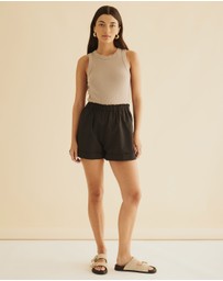 Atmos&Here - Kelsie Linen Blend Shorts