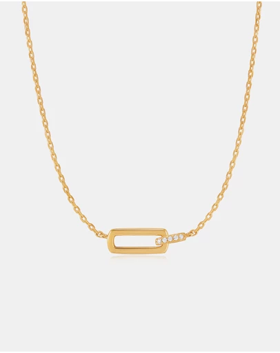 Ania Haie - Gold Glam Interlock Necklace