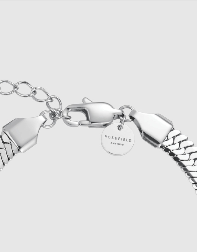 Rosefield - Large Snake Silver-Tone Bracelet