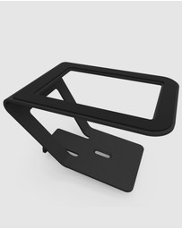iWorld - Kanto SE4 Elevated Desktop Speaker Stands for Midsize Speakers - Pair, Black