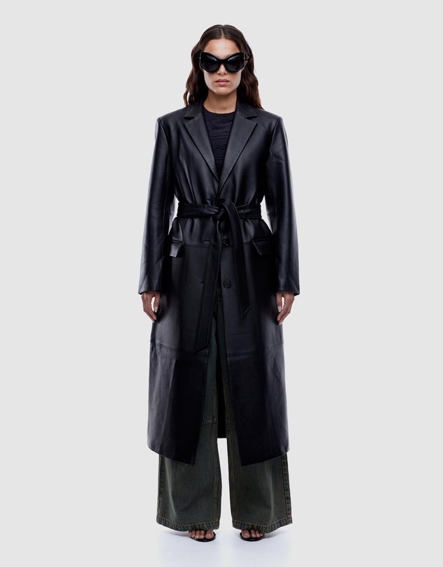 ENA PELLY - Ena Leather Longline Blazer