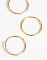 Lovisa - Gold-Plated Surgical Steel Nose Ring 4-Pack