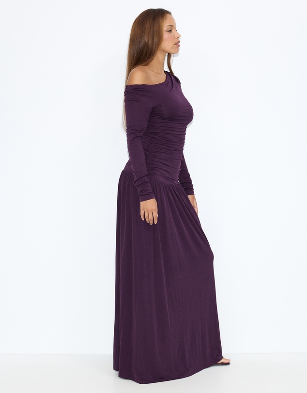 Dazie - She's All That LS Jersey Maxi Dress