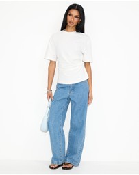 Dazie - Ava Twist Detail Short Sleeve Tee