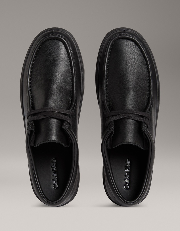 Calvin Klein - Leather Apron Lace Up Shoes