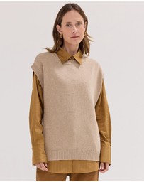 Cloth & Co. - The Crew Neck Vest Brazil Nut