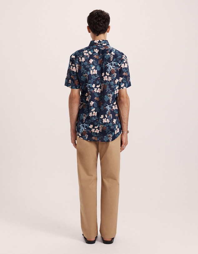 SABA - Evander Cotton Print Short Sleeve Classic Shirt