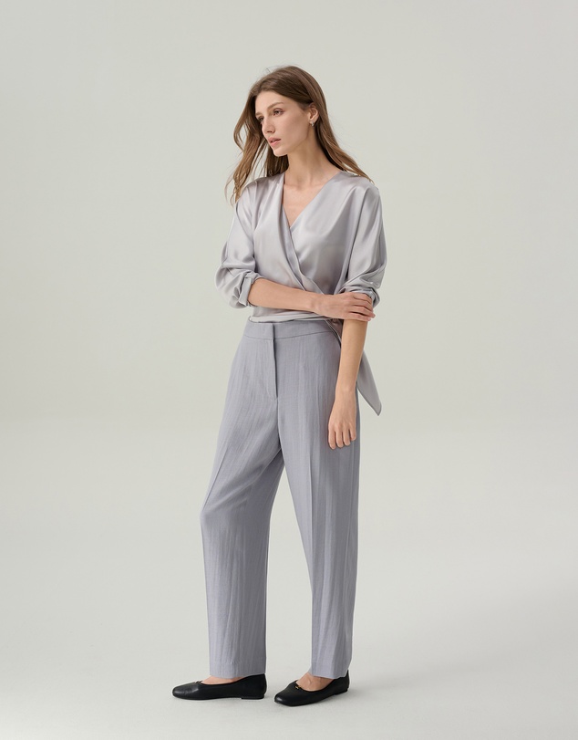 IDA+S - Juliette Satin Wrap Blouse
