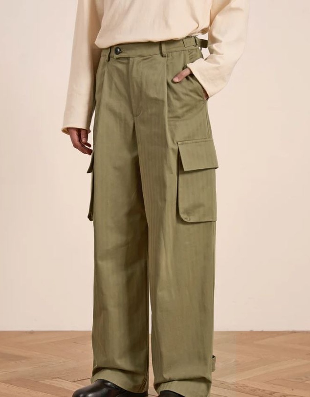 Found - Pleated Cargo Pants