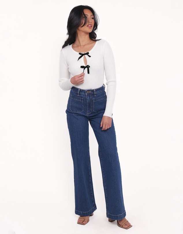 Petal & Pup - Elba Knit Top - White