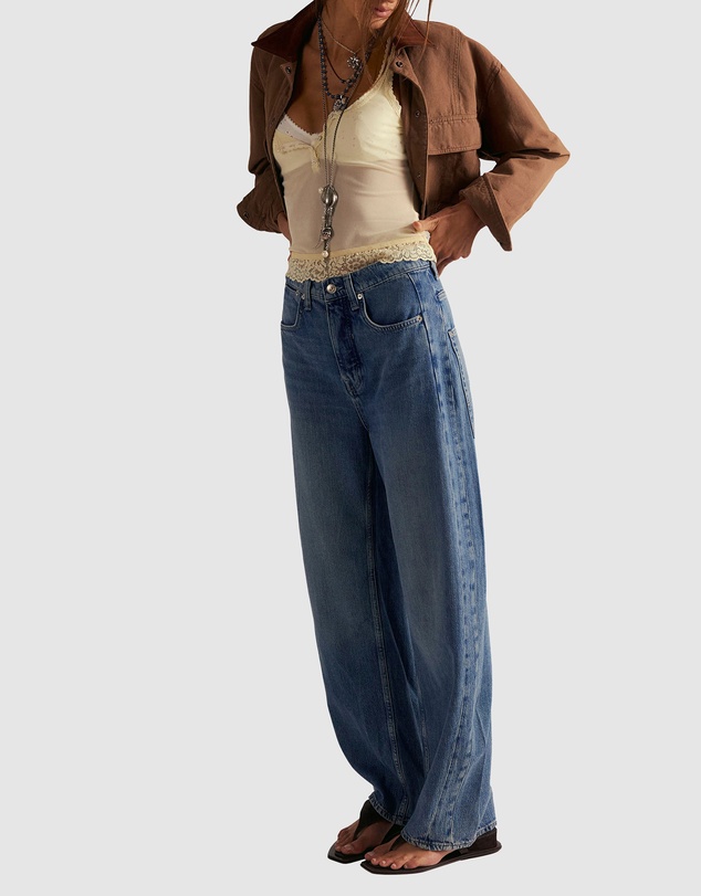 Free People - Truro Baggy Puddle Jeans