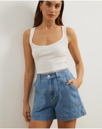 Atmos&Here - Samira Relaxed Denim Shorts