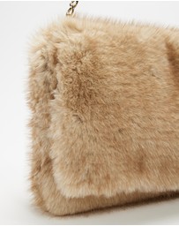 Lindsay Nicholas New York - Arlo Faux Fur Bag in Sable