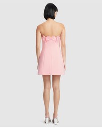 LEO LIN - Roselle Applique Bustier Mini Dress