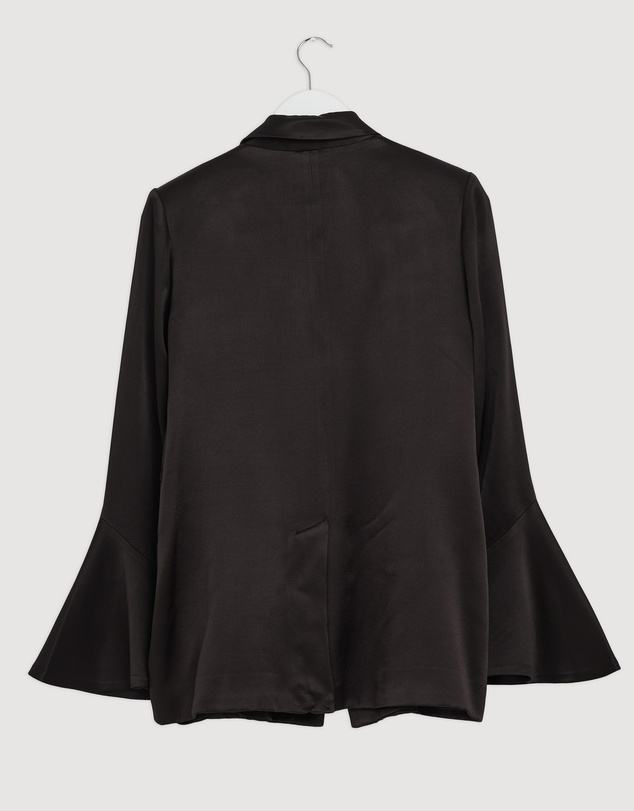 Revibe - Repaired Shona Joy La Lune Flared Sleeve Belted Blazer - AU 8