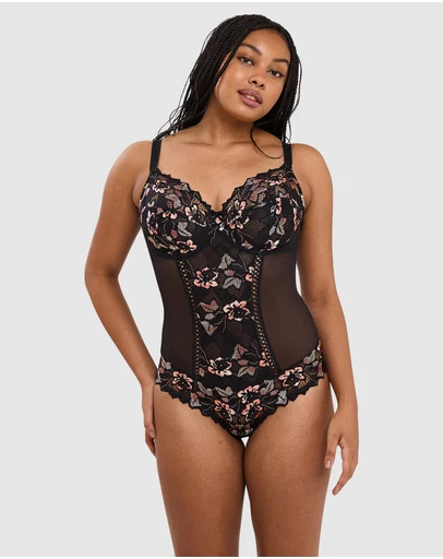 Sans Complexe - Arum Cabaret Underwired Lace Bodysuit