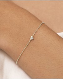 SAINT VALENTINE - Mini Heart Bracelet - Silver