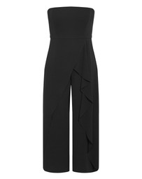 City Chic - Plus size Attract Strapless Jumpsuit - black