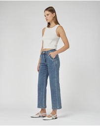 DRICOPER DENIM - Cody Kick Flare Mid Classic Trousers