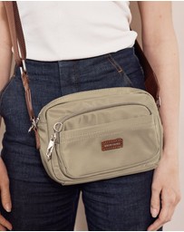 Pierre Cardin - Pierre Cardin RFID Anti-Theft Nylon Crossbody Bag