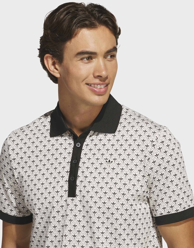 adidas Originals - Originals All Over Trefoil Polo Mens