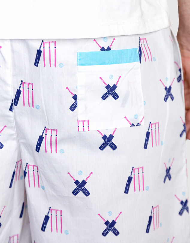 Sant And Abel - Men's Cricket Pink Sleep Shorts