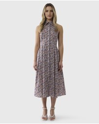 Farage - Liberty Halter Shirtdress