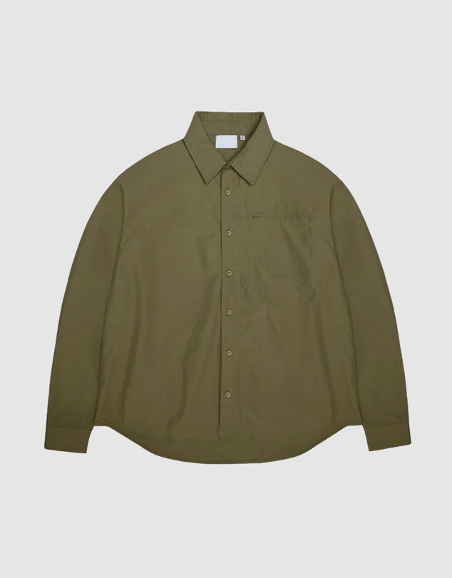 RAINS - Unisex Light Woven Long Sleeve Shirt Moss