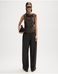 Minima Esenciales - Clove Spot Drape Top
