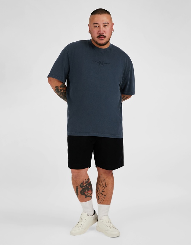 Johnny Bigg - Acid Wash Emb Relaxed Tee