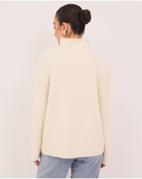 Calli - Collins Funnel Neck Knit Jumper