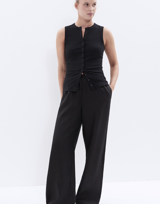 UNISON - Essential Linen Wide Leg Pant