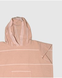 Tolu Australia - Adult Hooded Beach Towel in Pale Brown – Quick-Dry Swim Poncho for Swimming & Surfing