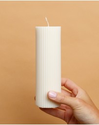 XRJ Celebrations - Pillar White Candle