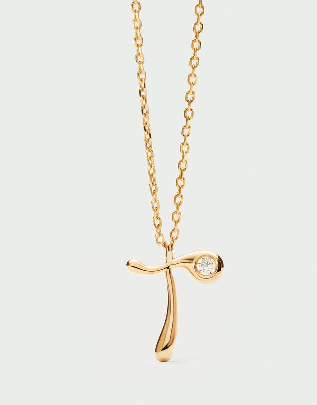 PDPAOLA - Initial 2026 T Pendant Necklace