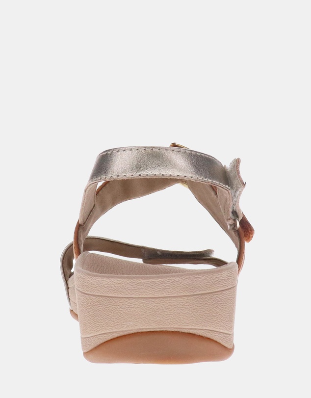 Mia Vita - Florini Platform Sandal - Champagne/Tan