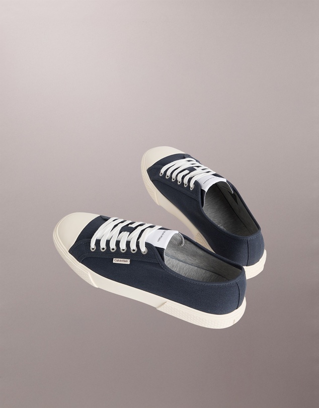 Calvin Klein - Alvaro Cotton Canvas Logo Trainers