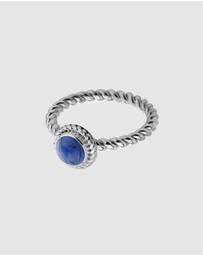 Elli Jewelry - Ring Lapis Lazuli Birthstone September 925 Sterling Silver