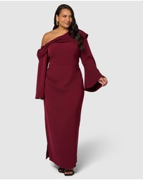 Pink Dusk by Curve Project - Say My Name Midi Dress