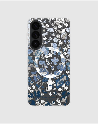 Kate Spade - Kate Spade Flowerbed Blue Case w/ Magnet for Galaxy S26+