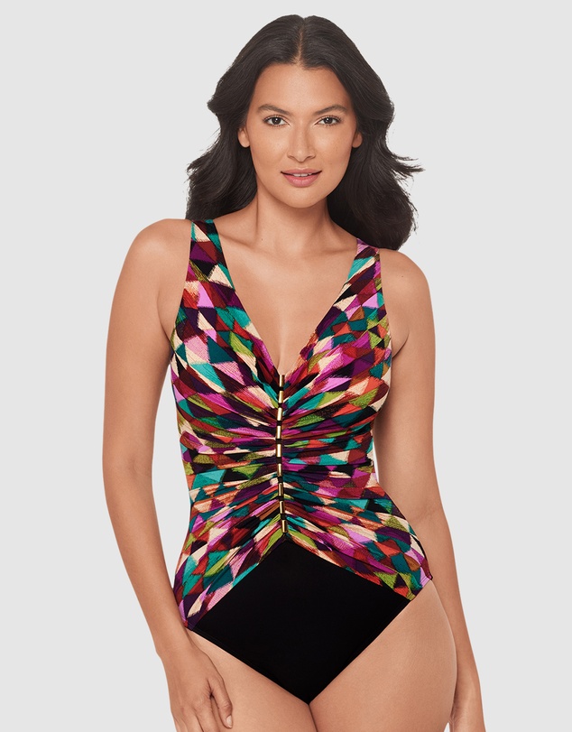 Miraclesuit Swimwear  - Farfalle Charmer V Neck Tummy Control Swimsuit