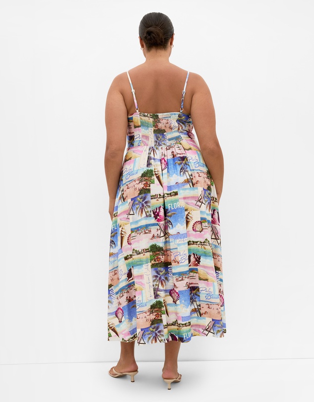 City Chic - Billie Placement Print Maxi Dress