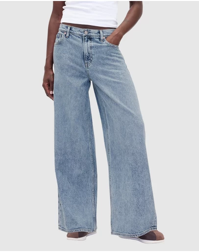 GAP - Baggy Mid Rise UltraSoft Jeans