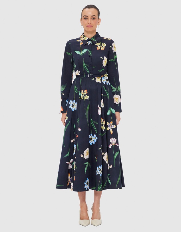 LEO LIN - Zara Shirt Midi Dress