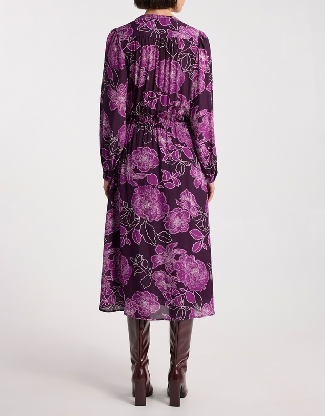 David Lawrence - Garnet Viscose Dress