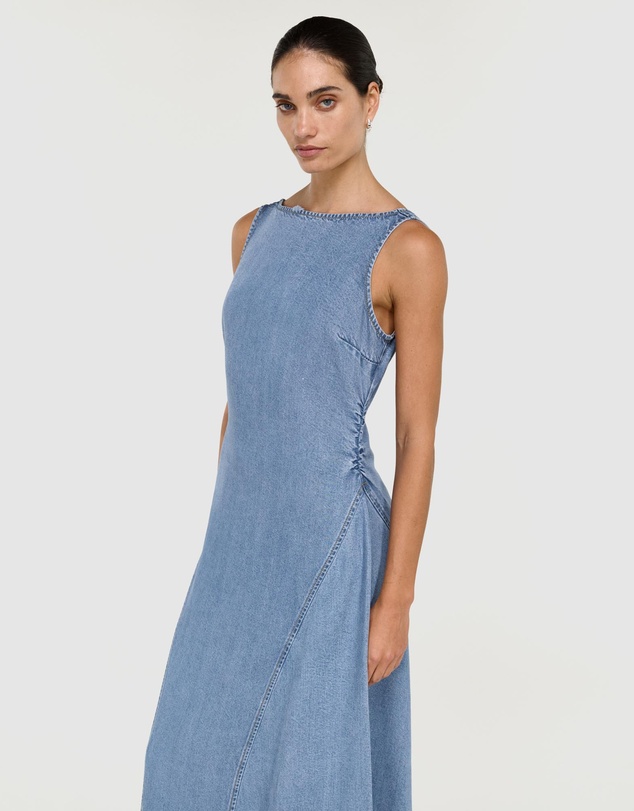 Staple the Label - Talia Chambray Midi Dress