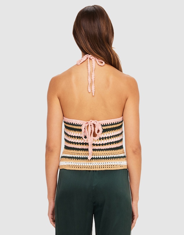 The Upside - Bohemia Sal Crochet Halter Top